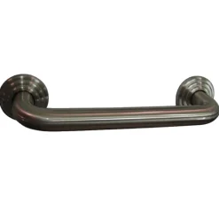 Restoration 12" Brass Decorative Grab Bar in Brushed Nickel Grab Bars
