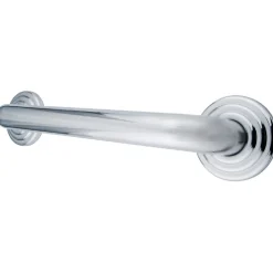 Clearance Restoration 12" Brass Decorative Grab Bar in Polished Chrome Grab Bars