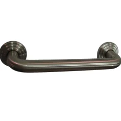 Online Restoration 16" Brass Decorative Grab Bar in Brushed Nickel Grab Bars
