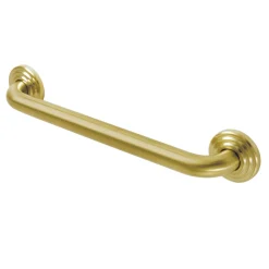 New Restoration 16" Brass Decorative Grab Bar in Brushed Brass Grab Bars