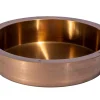 Best 15" Round Stainless Steel Undermount Bathroom Sink with Drain in Rose Gold Undermount|Stainless Steel Sinks