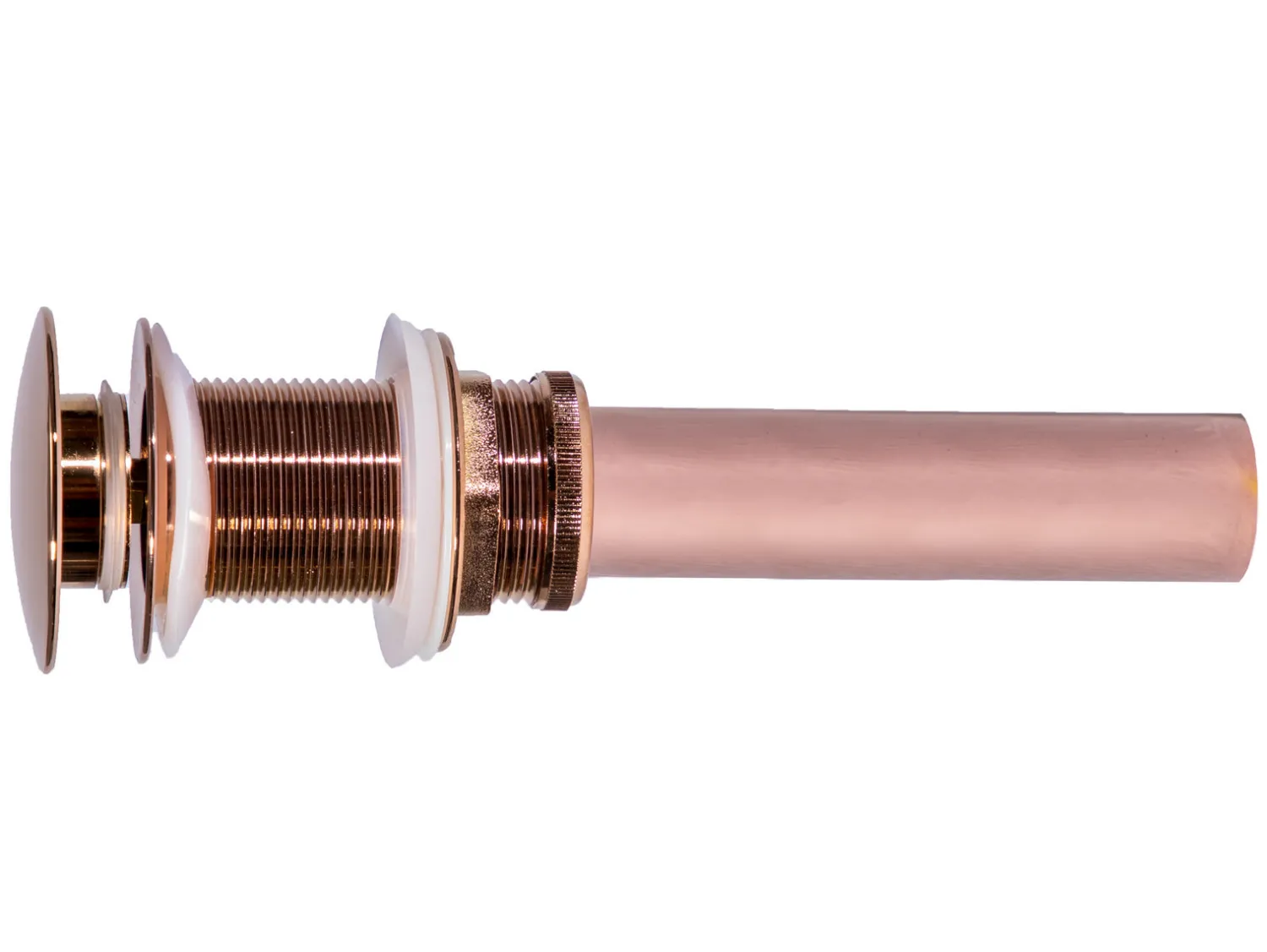 Best 15" Round Stainless Steel Undermount Bathroom Sink with Drain in Rose Gold Undermount|Stainless Steel Sinks