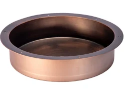 Discount 15" Round Stainless Steel Undermount Bathroom Sink with Drain in Bronze Undermount|Stainless Steel Sinks