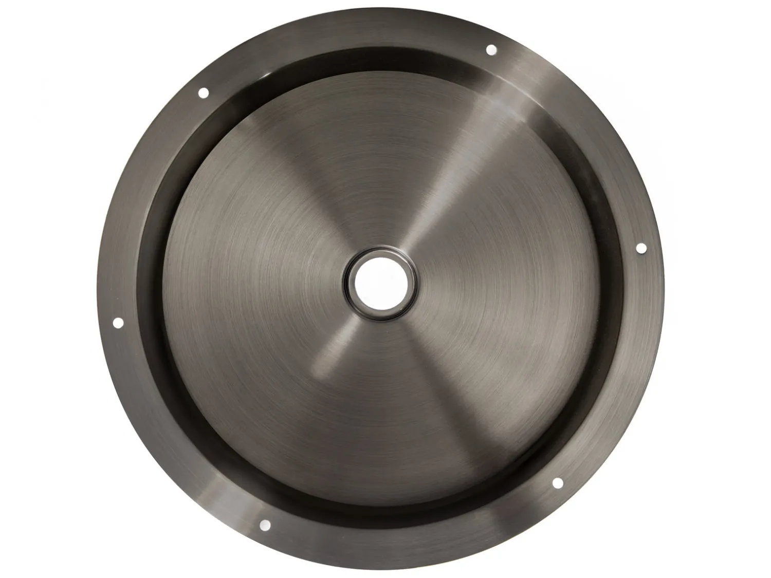 Discount 15" Round Stainless Steel Undermount Bathroom Sink with Drain in Black Undermount|Stainless Steel Sinks