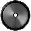 Online 15 3/4" Round Thick Rim Stainless Steel Bathroom Vessel Sink with Drain in Black Stainless Steel Sinks|Above Counter / Vessel Sinks