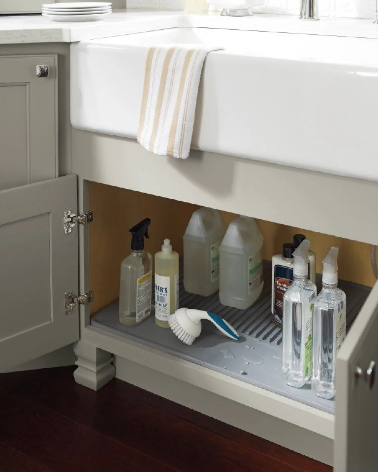 Sale Rubber Cabinet Mat for Your Sink Base Cabinet Maintenance & Installation