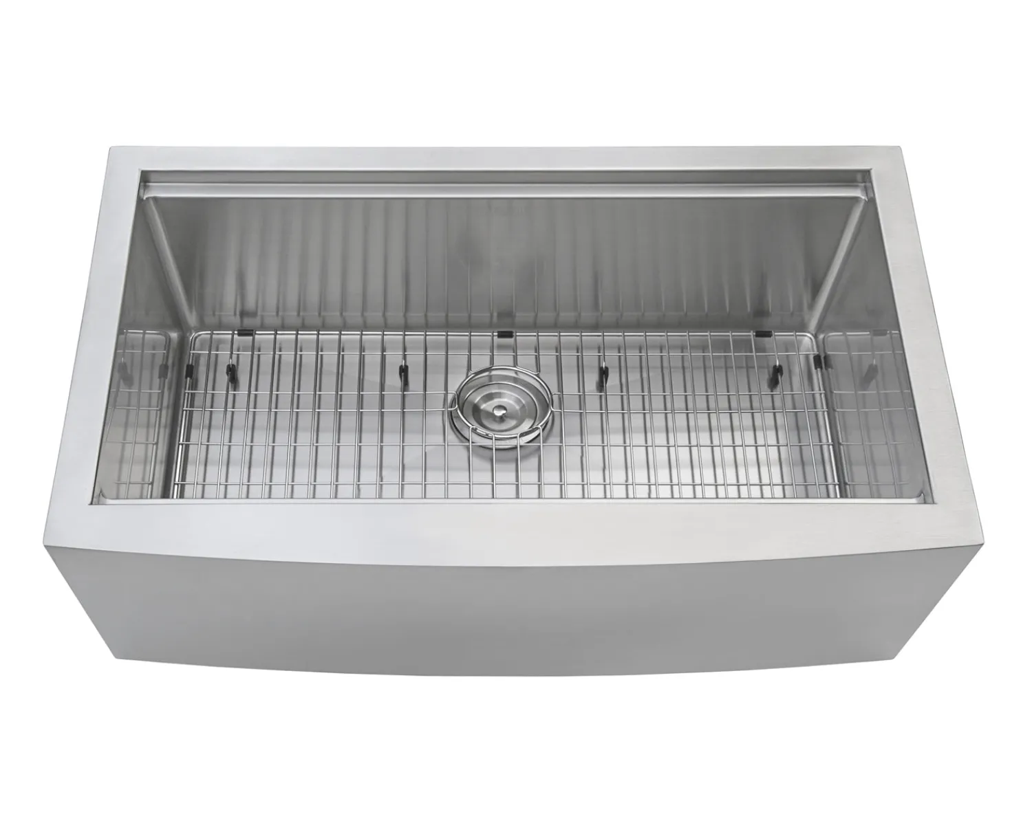 Online 27" Apron-front Workstation Farmhouse 16 Gauge Stainless Steel Single Bowl Kitchen Sink Stainless Steel Sinks|Single Bowl Sinks