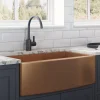 36" Copper Tone Matte Bronze Apron Front Stainless Steel Kitchen Sink Stainless Steel Sinks|Gunmetal, Brass, & Gold