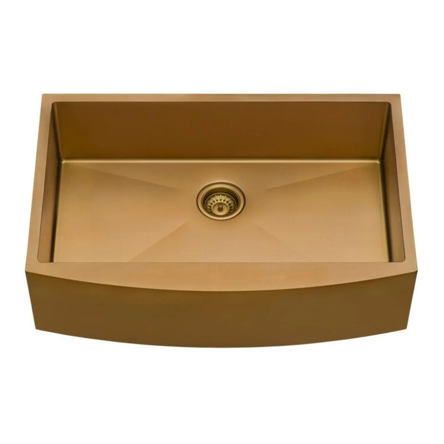 36" Copper Tone Matte Bronze Apron Front Stainless Steel Kitchen Sink Stainless Steel Sinks|Gunmetal, Brass, & Gold