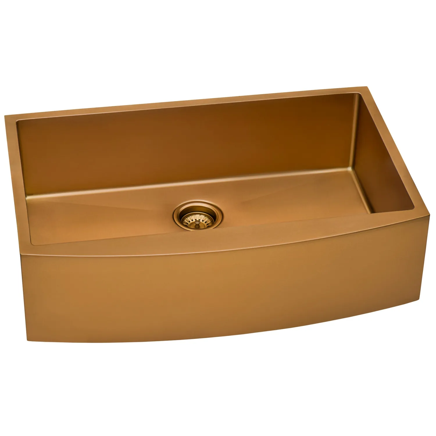 36" Copper Tone Matte Bronze Apron Front Stainless Steel Kitchen Sink Stainless Steel Sinks|Gunmetal, Brass, & Gold