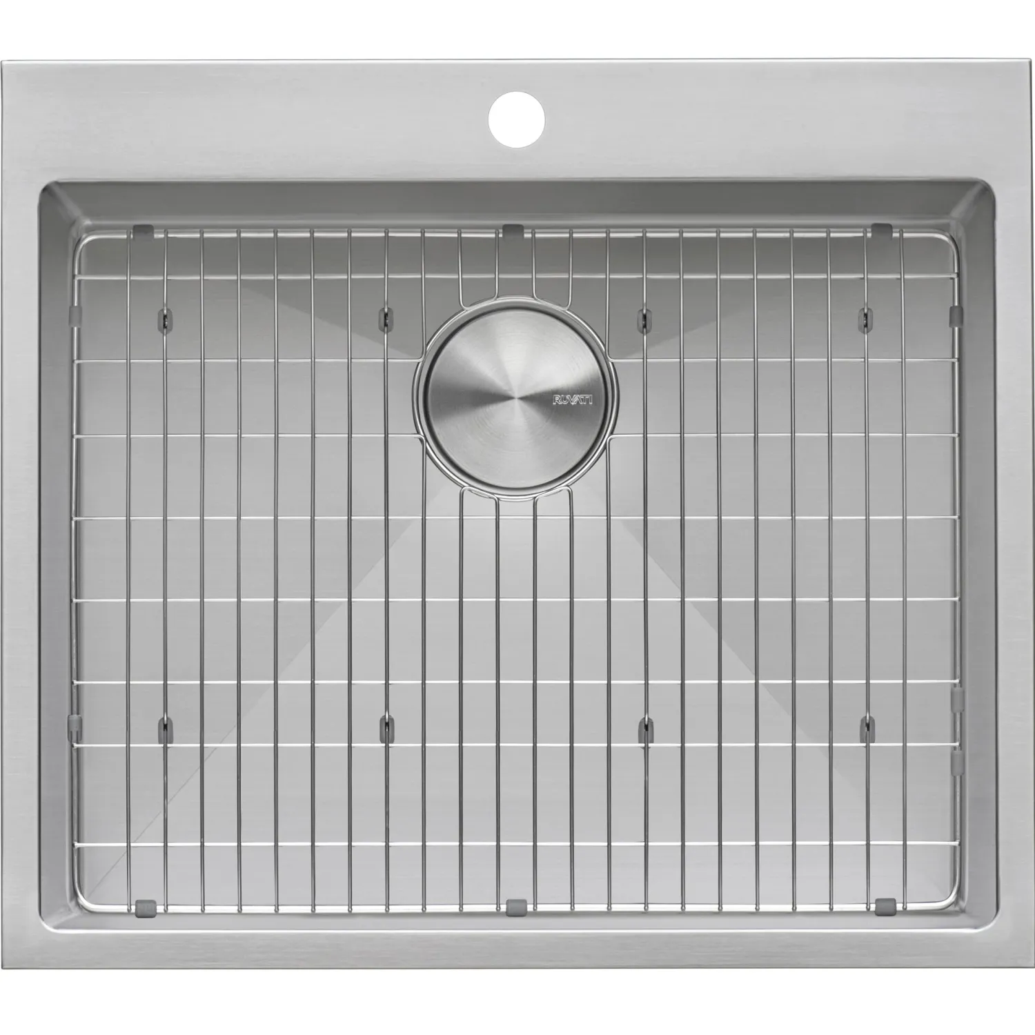 12" Deep Small Radius Topmount 25" x 22" Laundry Sink Drop-In / Top Mount Sinks|Stainless Steel Sinks