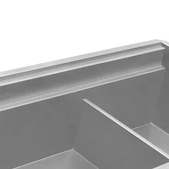 Hot 45" Double Bowl Undermount Workstation Two-Tiered Ledge Kitchen Sink Undermount Sinks|Stainless Steel Sinks