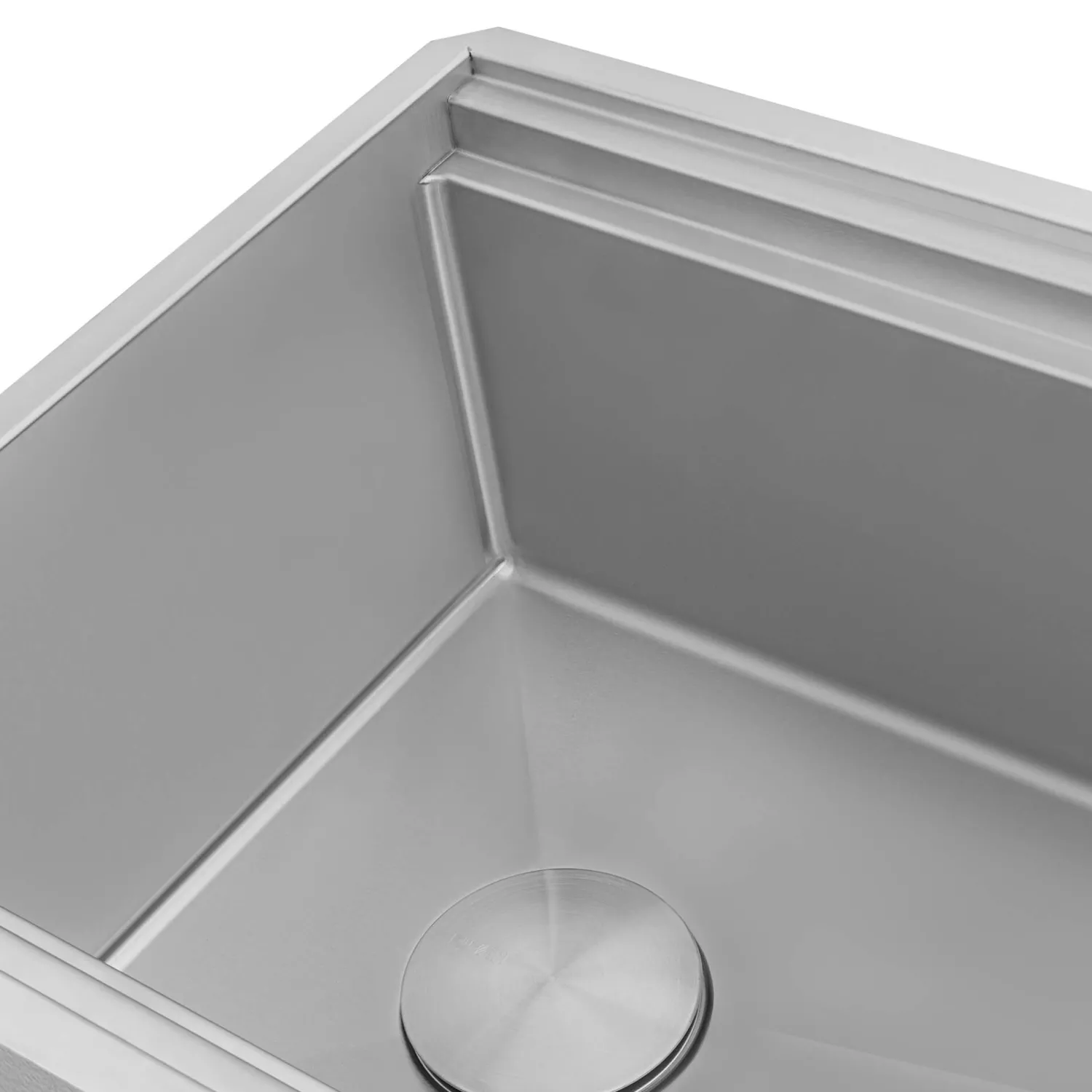 Outlet 33" Double Ledge Small Radius Stainless Steel Workstation Kitchen Sink Workstation Sinks|Stainless Steel Sinks