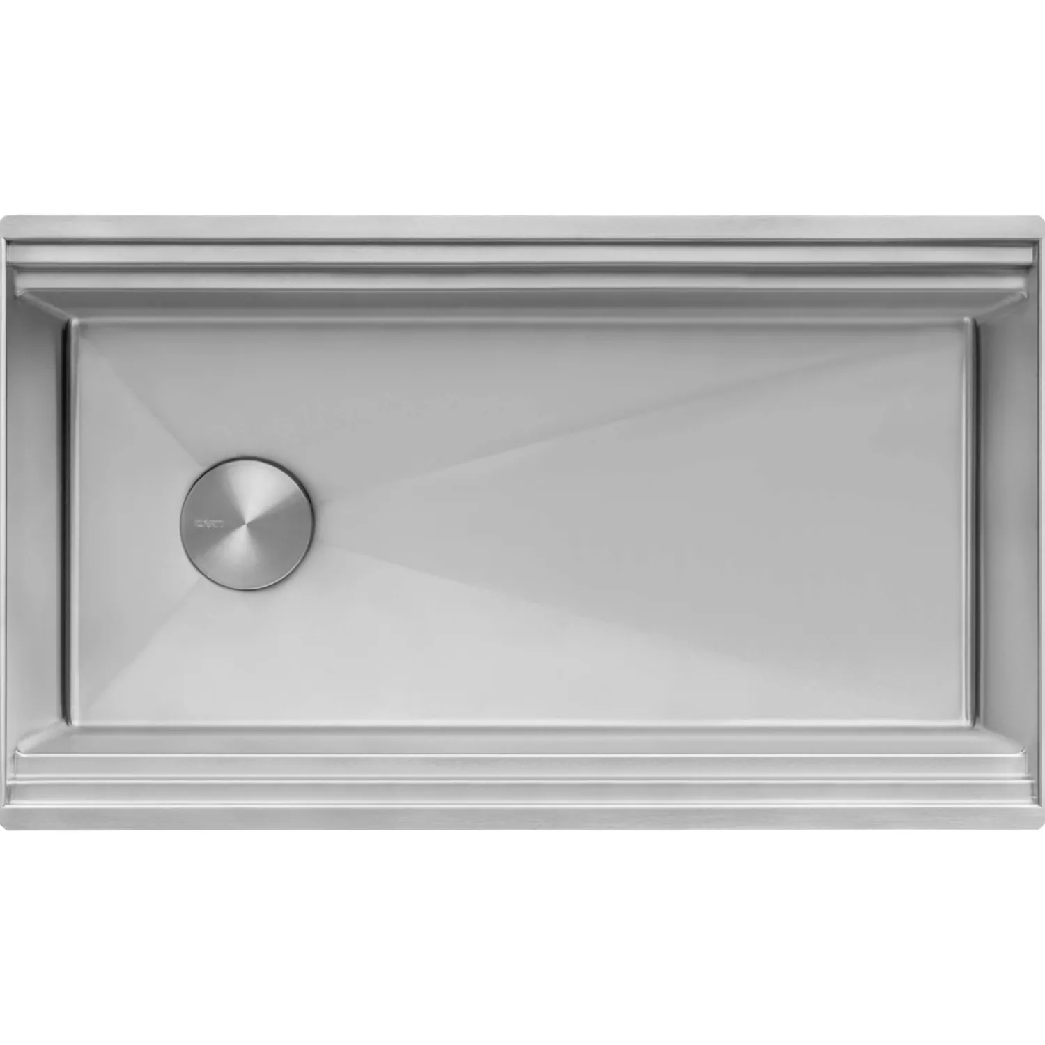 Outlet 33" Double Ledge Small Radius Stainless Steel Workstation Kitchen Sink Workstation Sinks|Stainless Steel Sinks