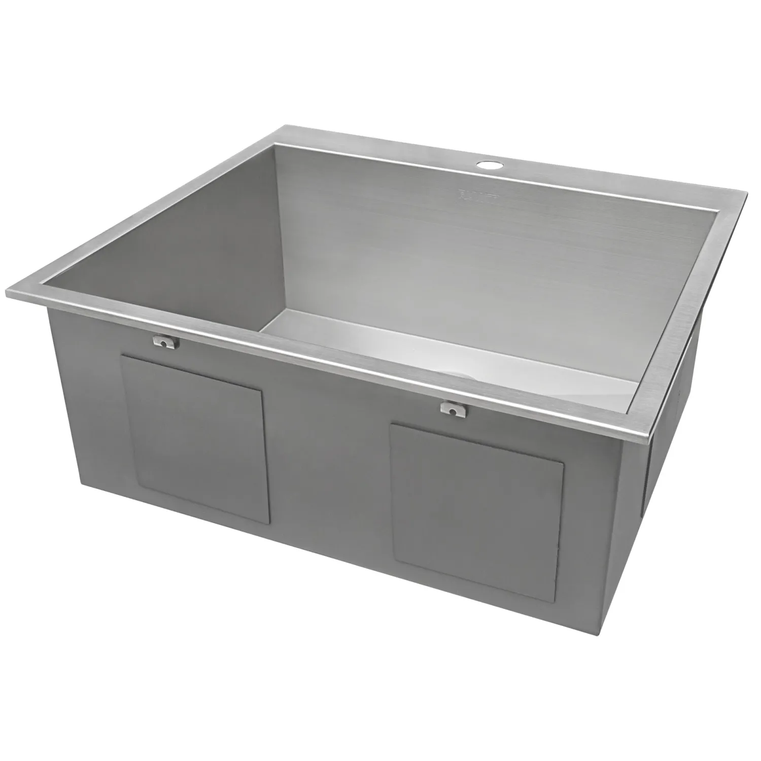 25" Drop-in Topmount 16 Gauge Stainless Steel Single Bowl Kitchen Sink Drop-In / Top Mount Sinks|Stainless Steel Sinks