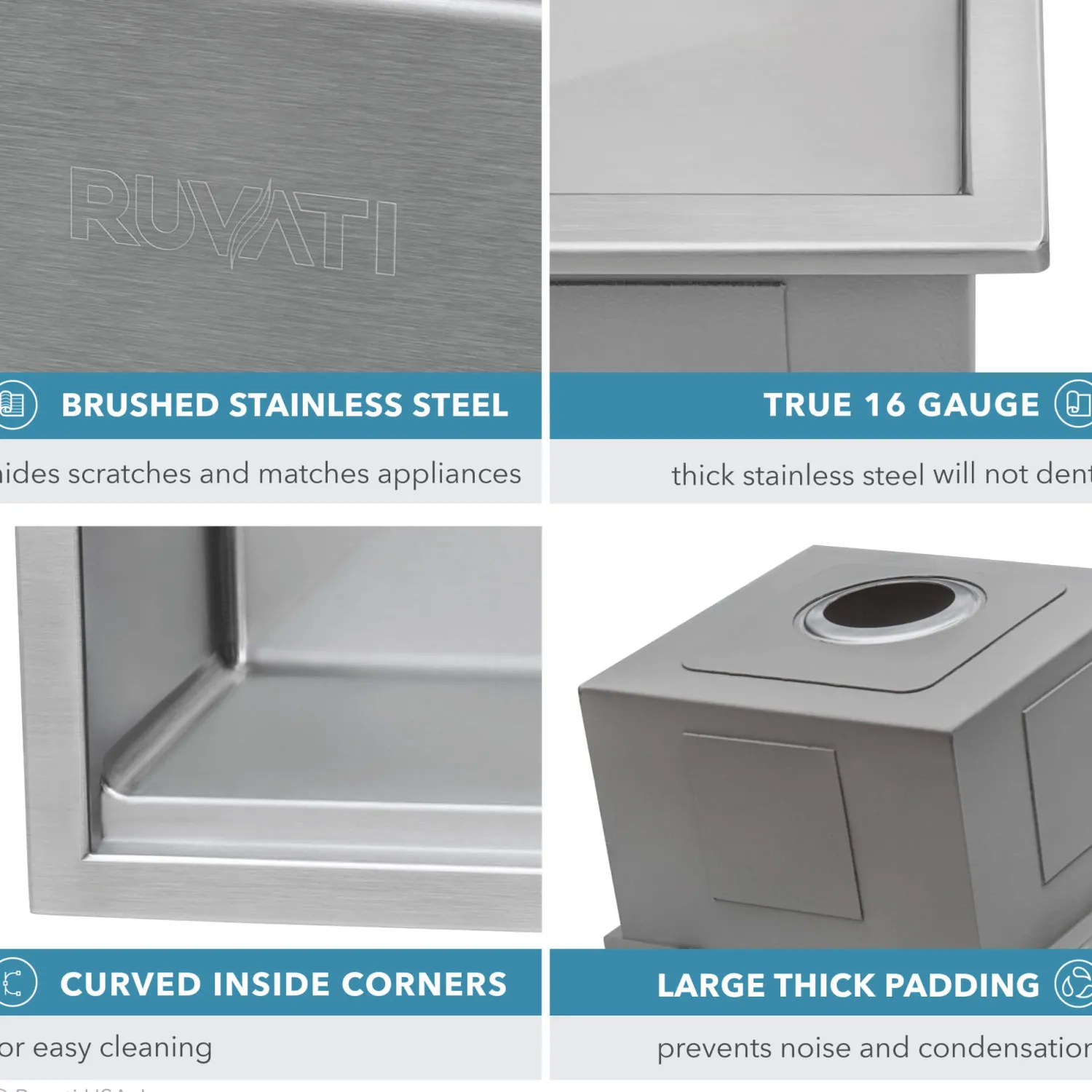 Hot 33" Drop-in 40/60 Workstation Double Bowl Sink Drop-In / Top Mount Sinks|Stainless Steel Sinks
