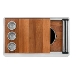 Sale 39" Dual Tier Undermount Workstation Kitchen Sink Undermount Sinks|Single Bowl Sinks