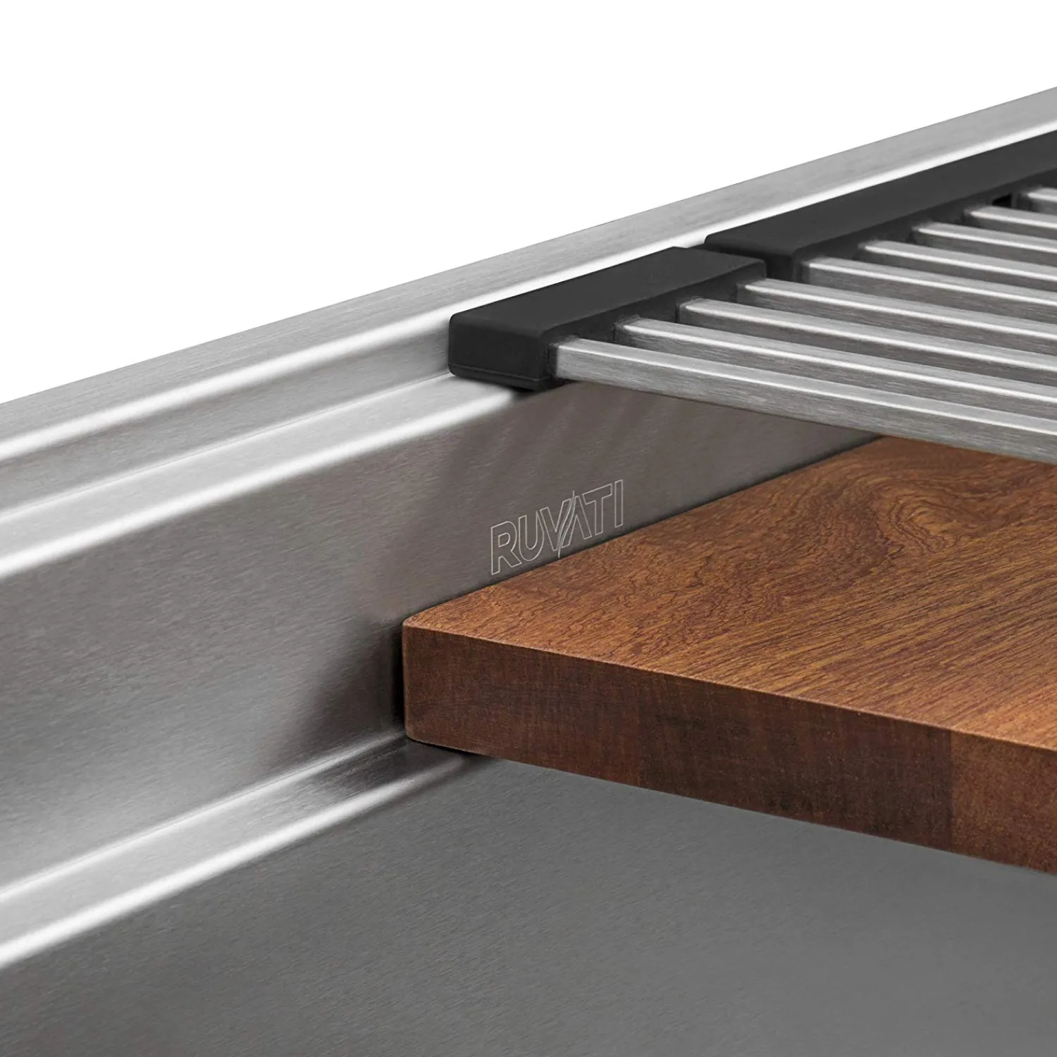 Sale 39" Dual Tier Undermount Workstation Kitchen Sink Undermount Sinks|Single Bowl Sinks