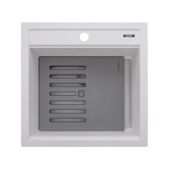 Clearance 20" epiCube Granite Composite Workstation Topmount Prep Sink Matte White Bar / Prep Sinks|Workstation Sinks