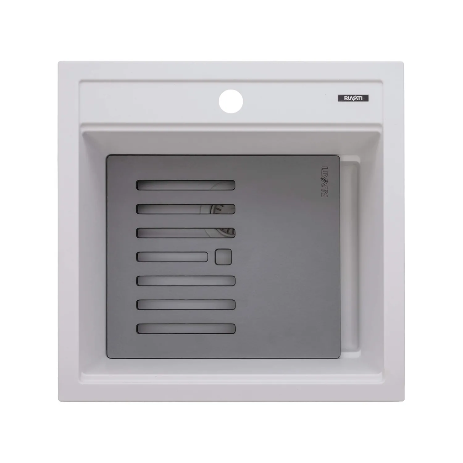 Clearance 20" epiCube Granite Composite Workstation Topmount Prep Sink Matte White Bar / Prep Sinks|Workstation Sinks