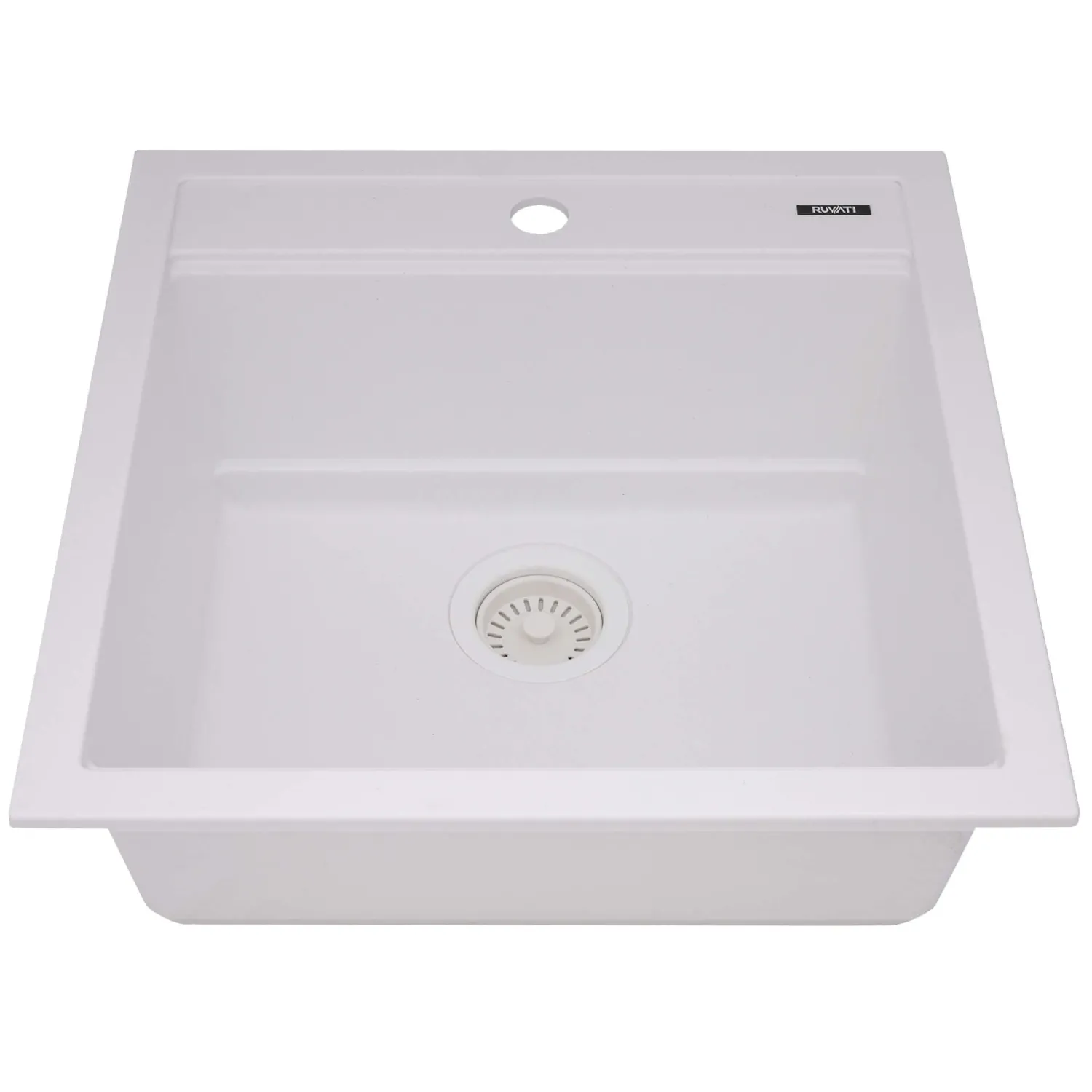 Clearance 20" epiCube Granite Composite Workstation Topmount Prep Sink Matte White Bar / Prep Sinks|Workstation Sinks