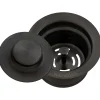 Discount Extended Garbage Disposal Flange with Basket and Stopper in Gunmetal Sink Drains, Disposer Flanges & Air Gaps