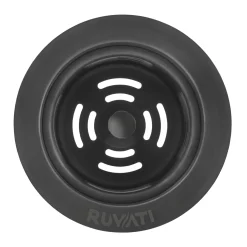 Hot Extended Garbage Disposal Flange with Deep Basket Strainer in PVD Sink Drains, Disposer Flanges & Air Gaps|Gunmetal, Brass, & Gold