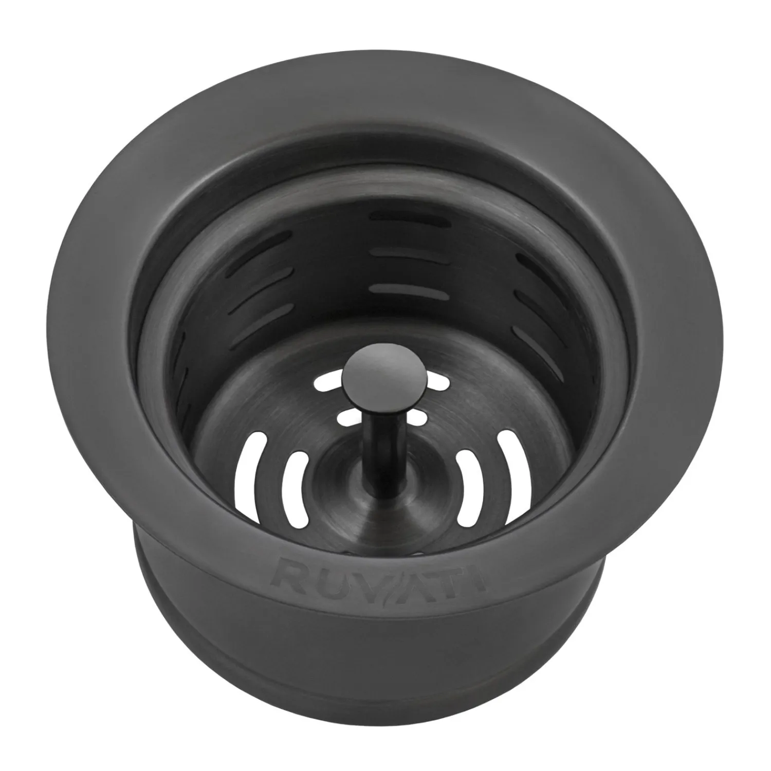 Hot Extended Garbage Disposal Flange with Deep Basket Strainer in PVD Sink Drains, Disposer Flanges & Air Gaps|Gunmetal, Brass, & Gold