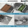 Sale 36" Farmhouse Single Bowl Stainless Workstation Kitchen Sink Stainless Steel Sinks|Single Bowl Sinks