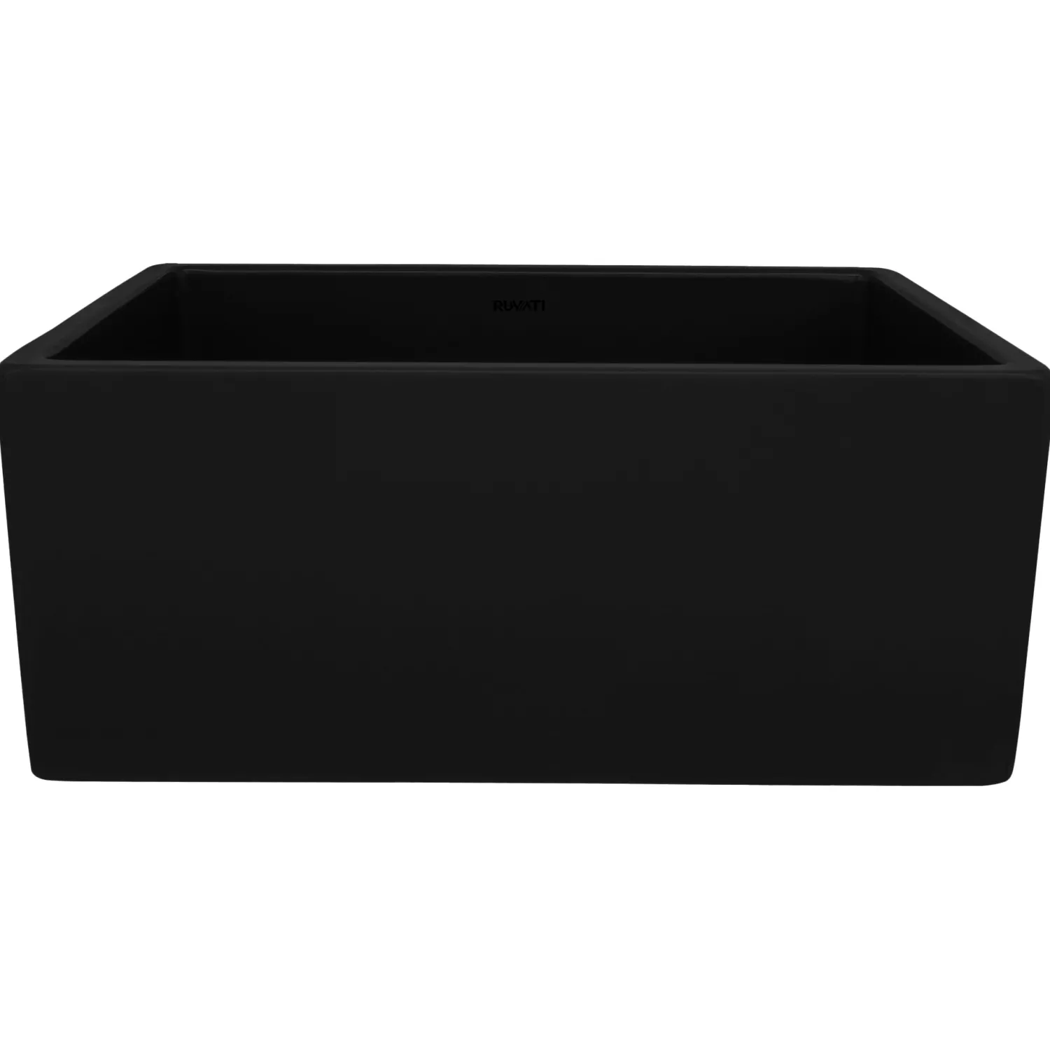 New 23" Fireclay Farmhouse Kitchen Laundry Utility Sink Single Bowl Gloss Black Single Bowl Sinks|Apron Front / Farmhouse Sinks