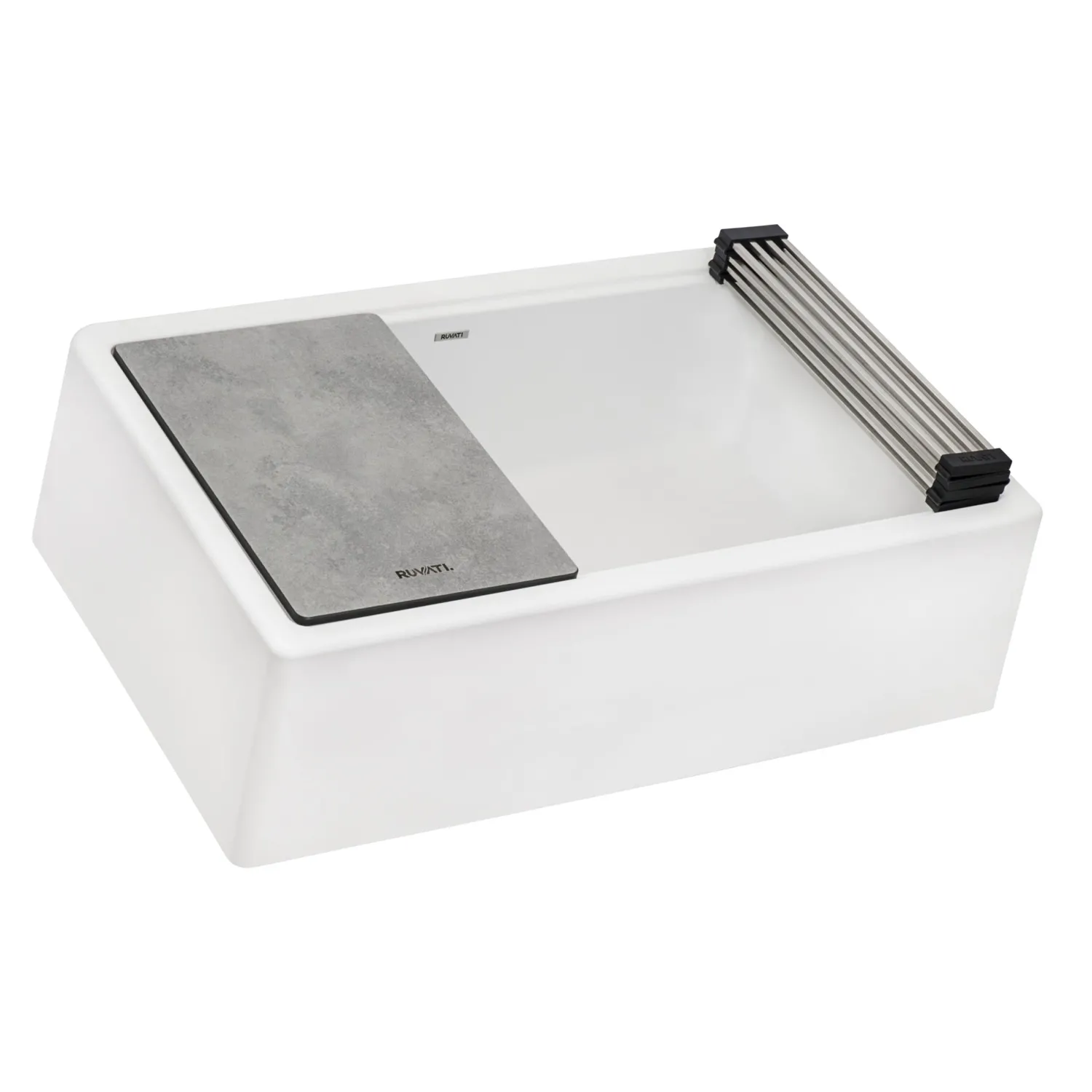 Clearance 33" Granite Composite Farmhouse Workstation Apron Front Kitchen Sink Single Bowl Sinks|Apron Front / Farmhouse Sinks