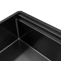 33" Gunmetal Double Ledge Small Radius Stainless Steel Workstation Kitchen Sink Undermount Sinks|Single Bowl Sinks