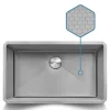 Online Hex Bottom 30" Single Bowl Scratch Resistant Texture Kitchen Sink Single Bowl Sinks|Undermount Sinks