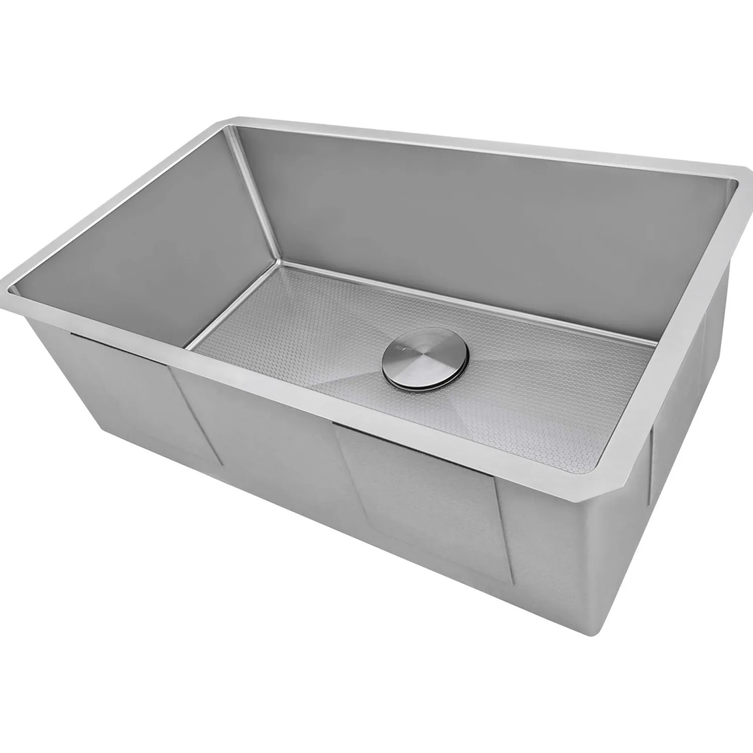 Online Hex Bottom 30" Single Bowl Scratch Resistant Texture Kitchen Sink Single Bowl Sinks|Undermount Sinks