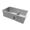 Outlet 30" Low-Divider 60/40 Double Bowl Kitchen Sink Stainless Steel Sinks|Double Bowl Sinks