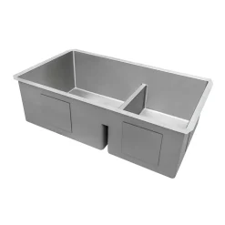 Outlet 30" Low-Divider 60/40 Double Bowl Kitchen Sink Stainless Steel Sinks|Double Bowl Sinks
