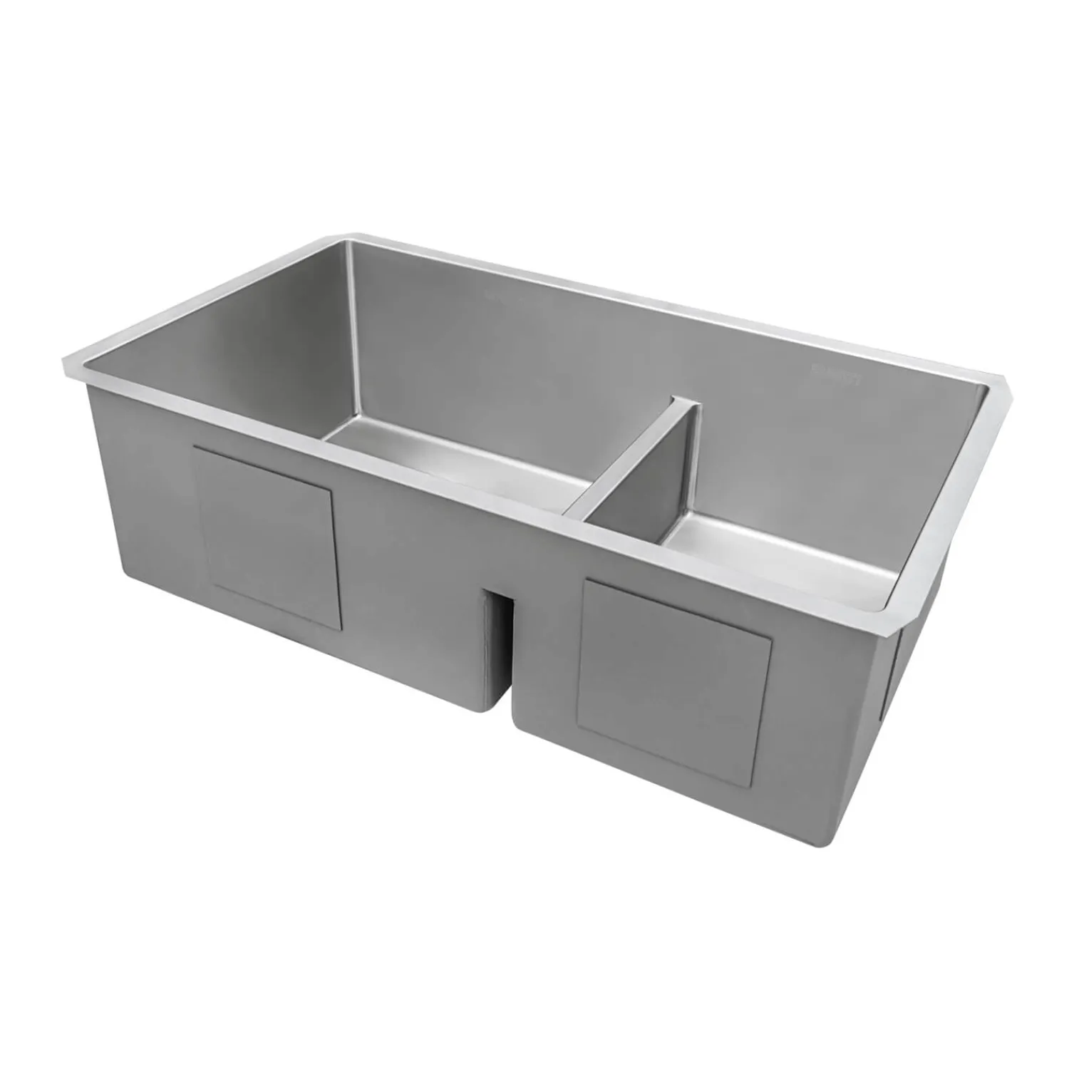 Outlet 30" Low-Divider 60/40 Double Bowl Kitchen Sink Stainless Steel Sinks|Double Bowl Sinks