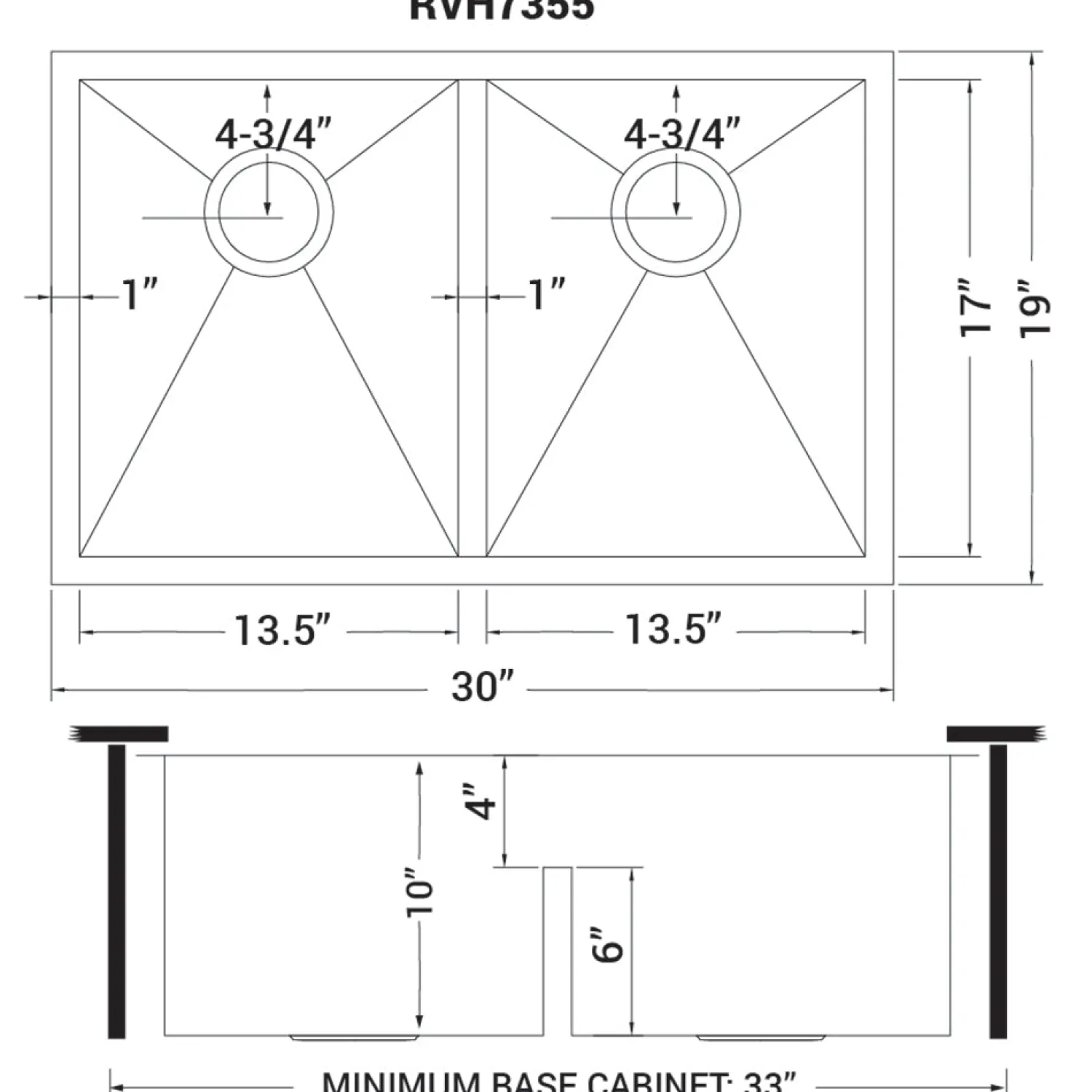 Outlet Low-Divide Undermount Tight Radius 50/50 Double Bowl 16 Gauge Stainless Steel Kitchen Sink Stainless Steel Sinks|Double Bowl Sinks