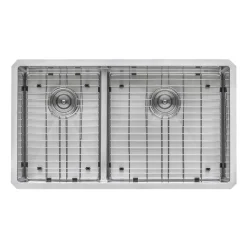 Discount 33" Low-Divide Undermount 40/60 Double Bowl Sink Stainless Steel Sinks|Double Bowl Sinks