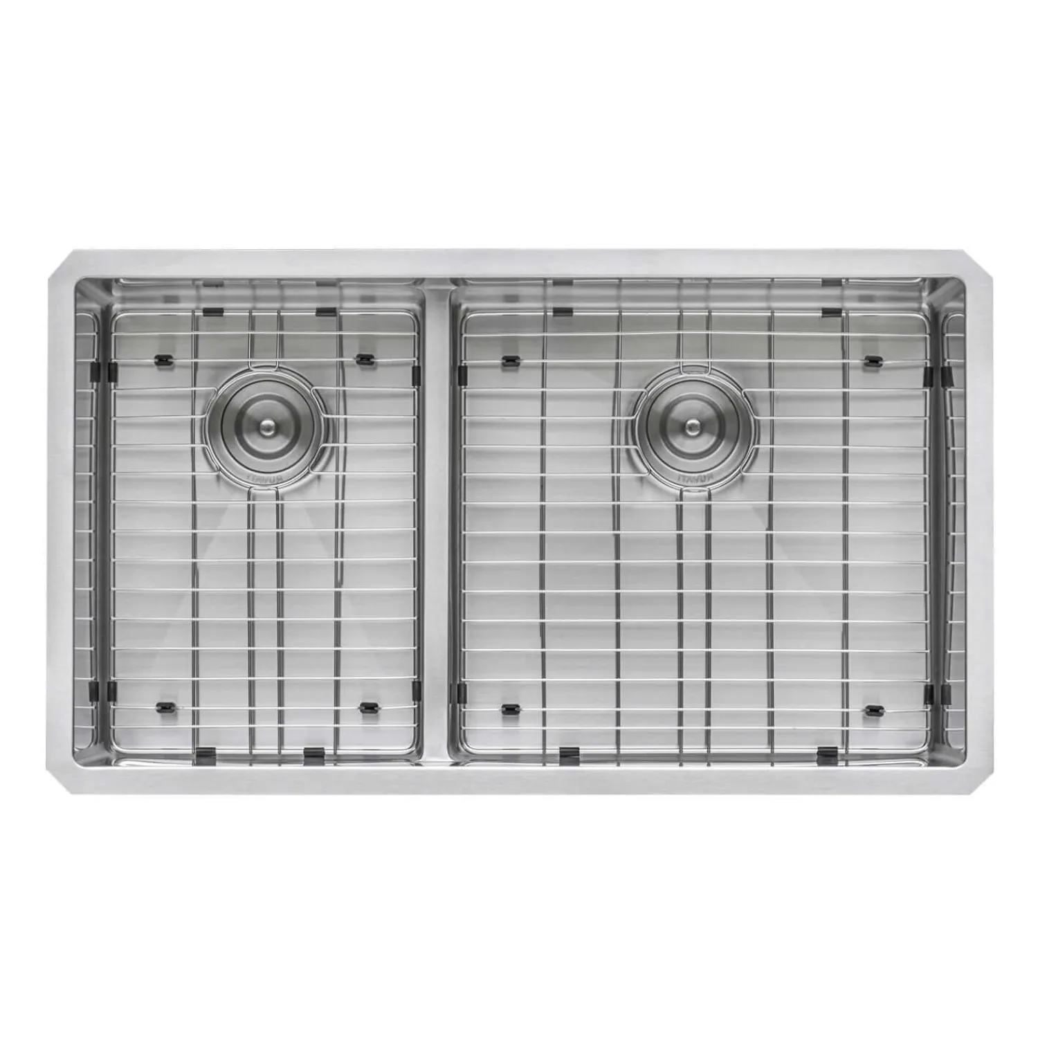 Discount 33" Low-Divide Undermount 40/60 Double Bowl Sink Stainless Steel Sinks|Double Bowl Sinks