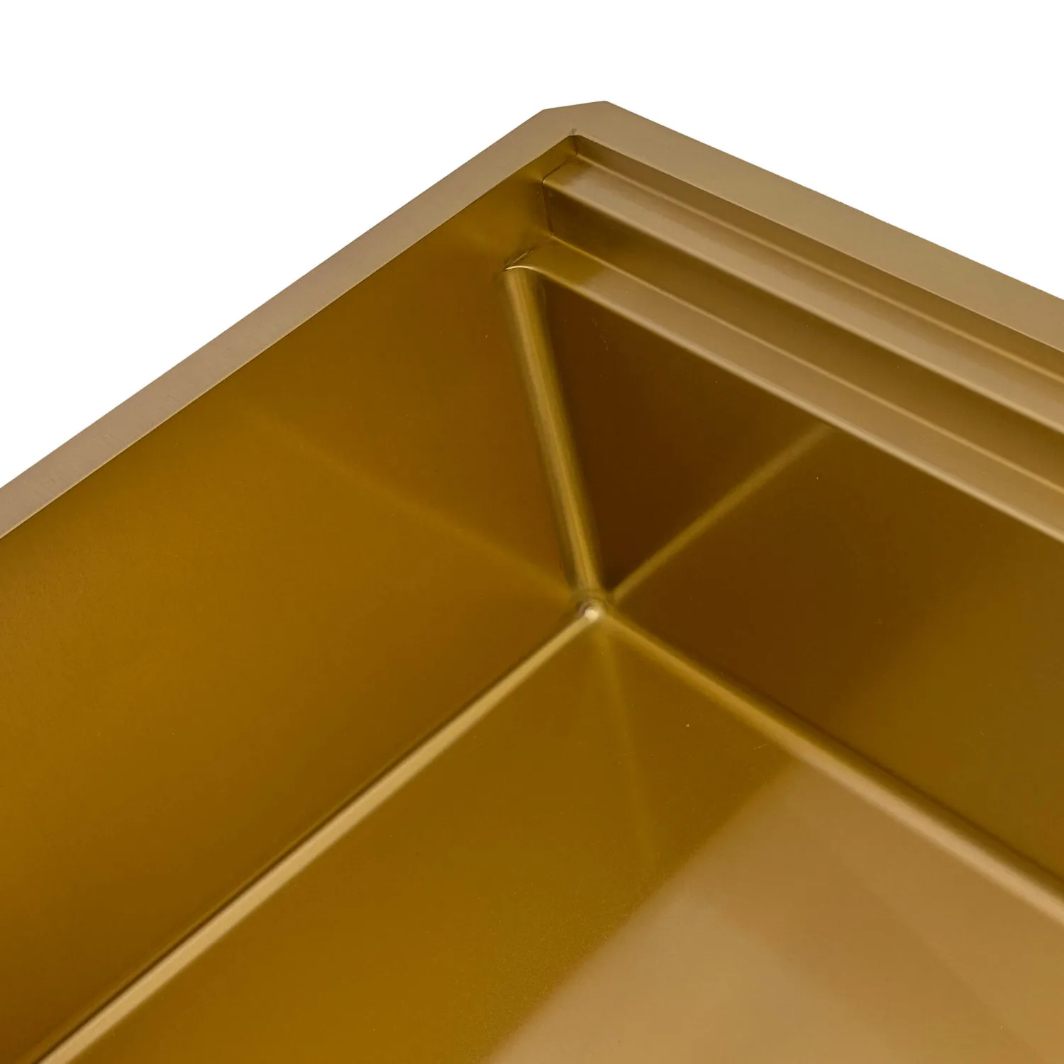 Discount 45" Matte Gold Stainless Steel Workstation Two-Tiered Ledge Undermount Kitchen Sink Gunmetal, Brass, & Gold|Workstation Sinks
