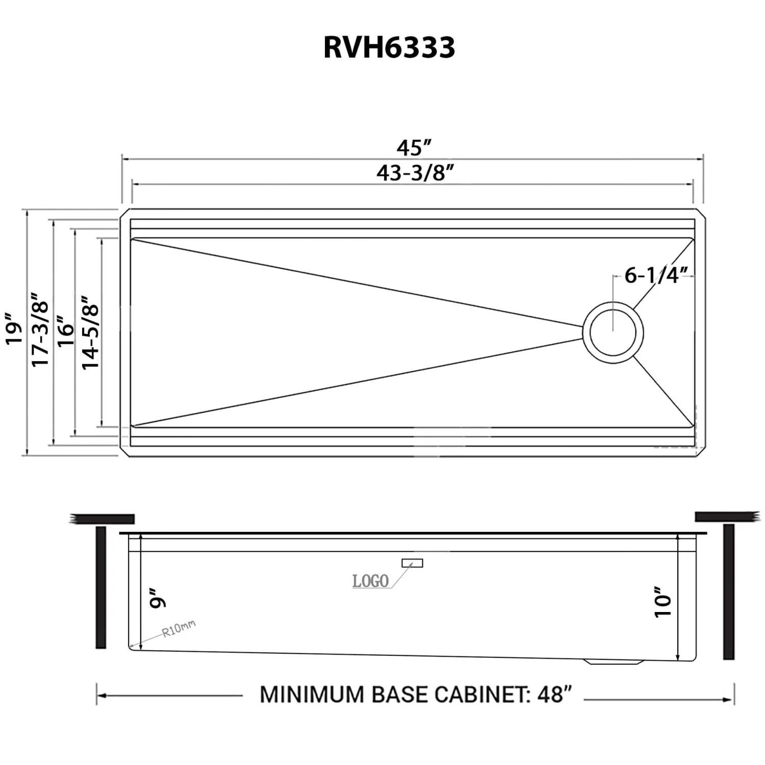Discount 45" Matte Gold Stainless Steel Workstation Two-Tiered Ledge Undermount Kitchen Sink Gunmetal, Brass, & Gold|Workstation Sinks