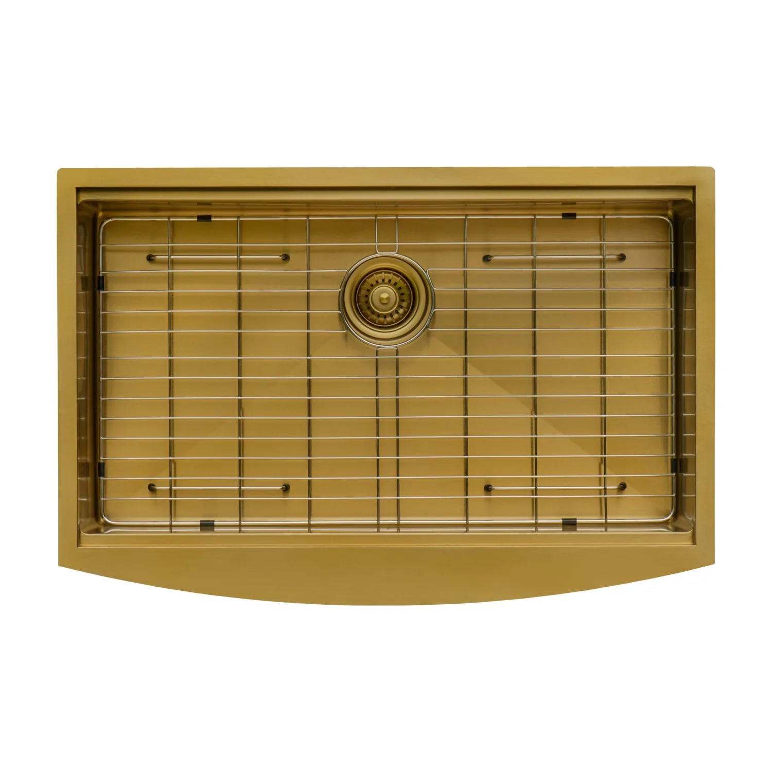 30" Matte Gold Workstation Apron Front Stainless Steel Kitchen Sink Single Bowl Sinks|Stainless Steel Sinks