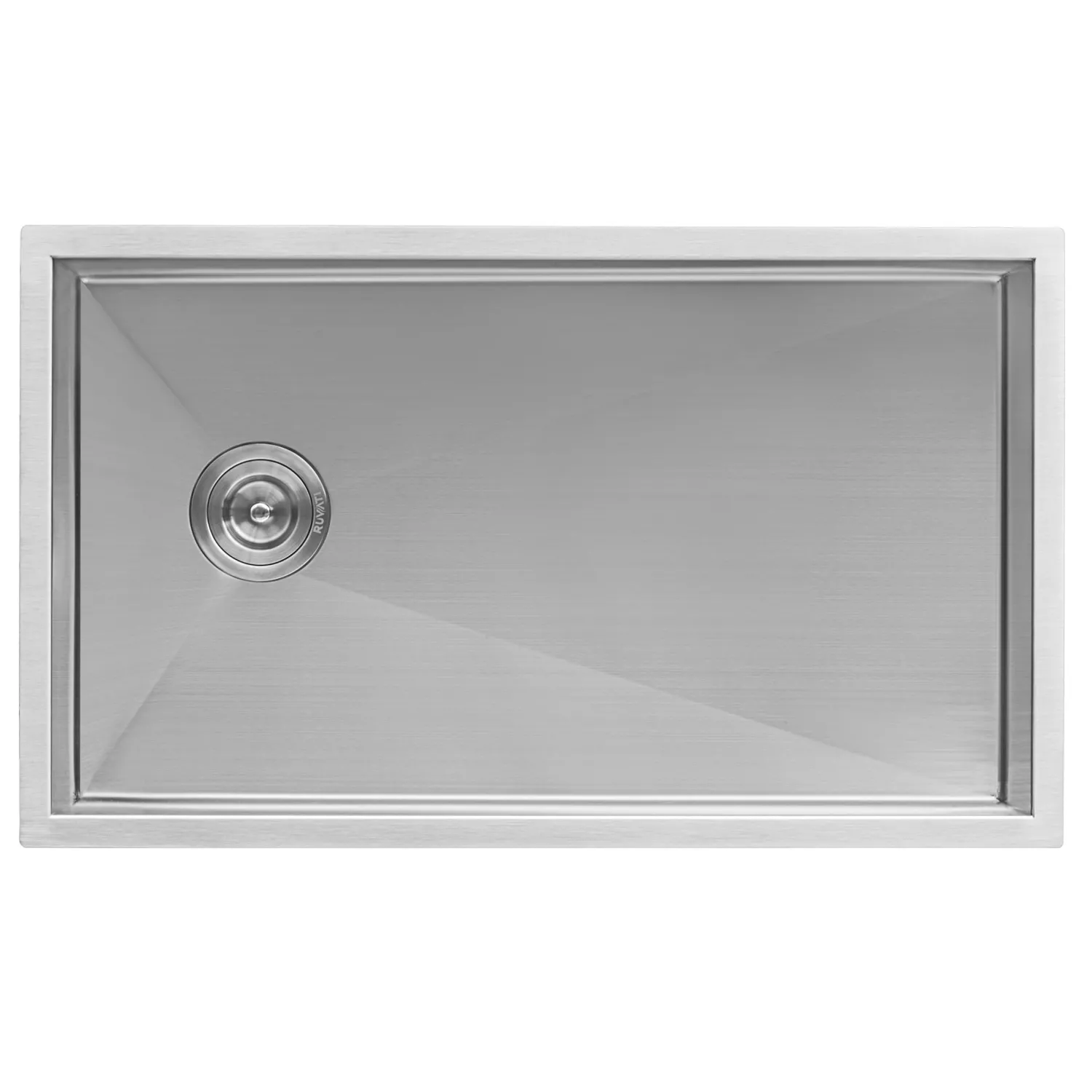 Outlet 30" Offset Drain Undermount Single Bowl 16 Gauge Kitchen Sink Stainless Steel Sinks|Single Bowl Sinks