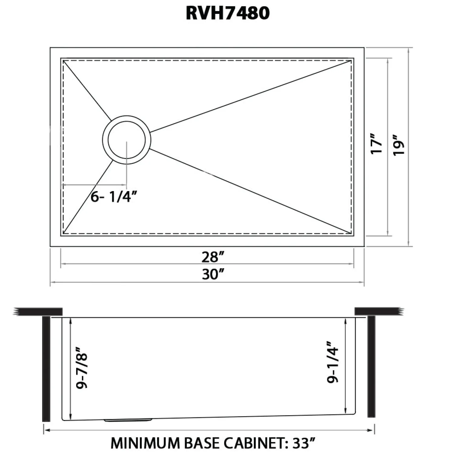 Outlet 30" Offset Drain Undermount Single Bowl 16 Gauge Kitchen Sink Stainless Steel Sinks|Single Bowl Sinks