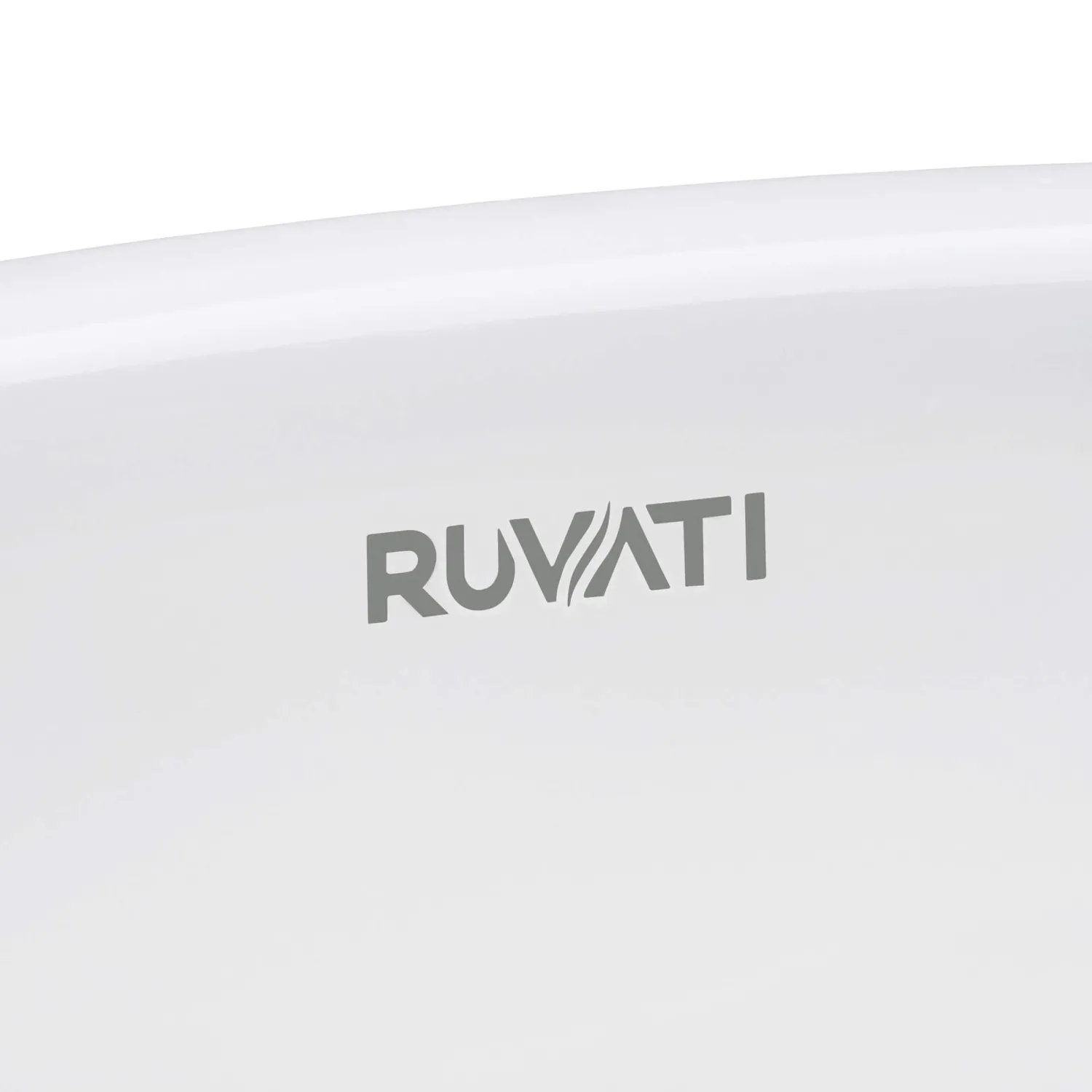 Outlet 14" Round Bathroom Vessel Sink | White with Gold Exterior Above Counter / Vessel Sinks