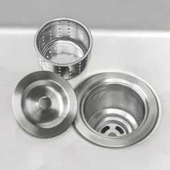 Clearance RVA1025 Kitchen Sink Basket Strainer in Stainless Steel Sink Drains, Disposer Flanges & Air Gaps