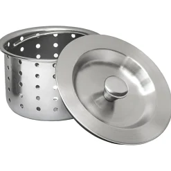 Clearance RVA1025 Kitchen Sink Basket Strainer in Stainless Steel Sink Drains, Disposer Flanges & Air Gaps