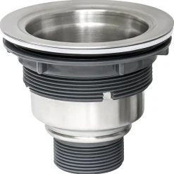 Clearance RVA1025 Kitchen Sink Basket Strainer in Stainless Steel Sink Drains, Disposer Flanges & Air Gaps