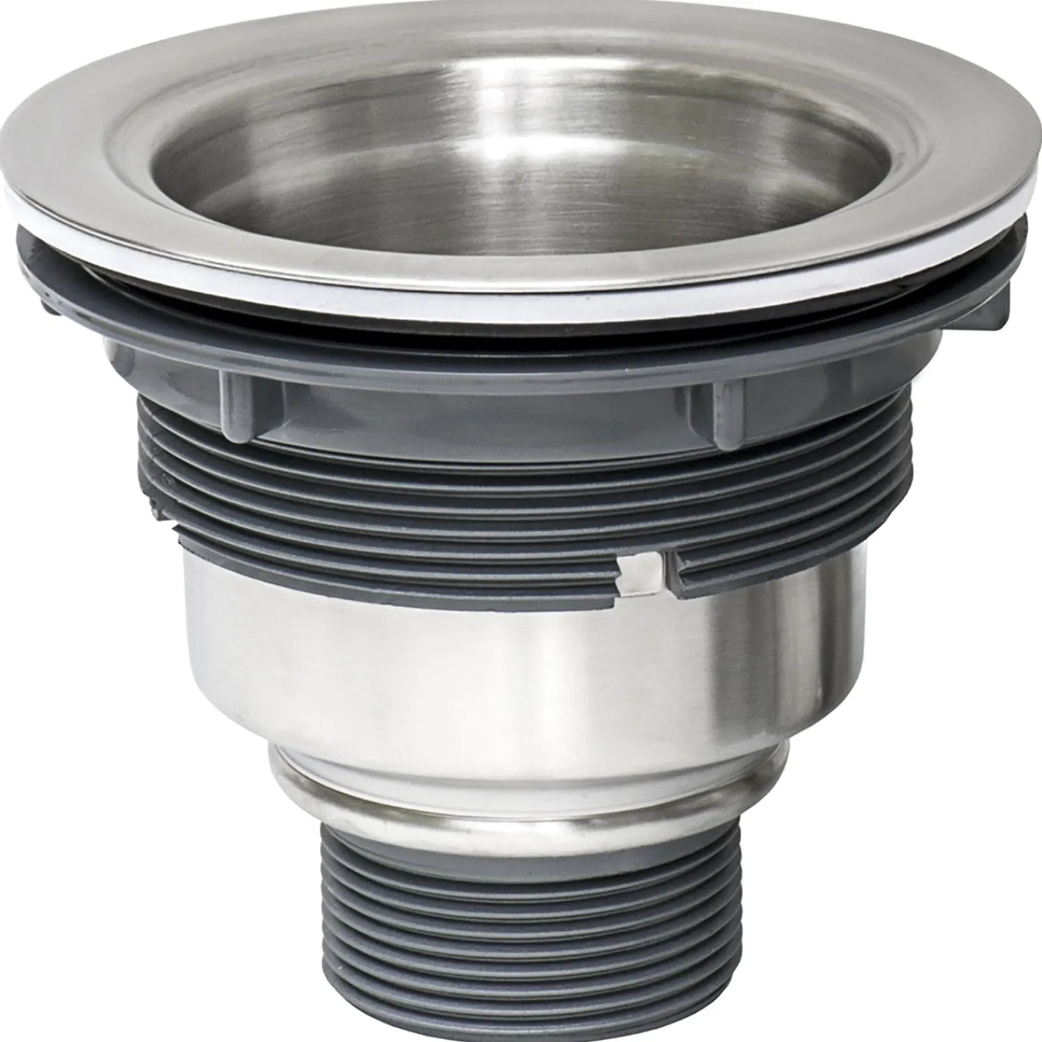 Clearance RVA1025 Kitchen Sink Basket Strainer in Stainless Steel Sink Drains, Disposer Flanges & Air Gaps